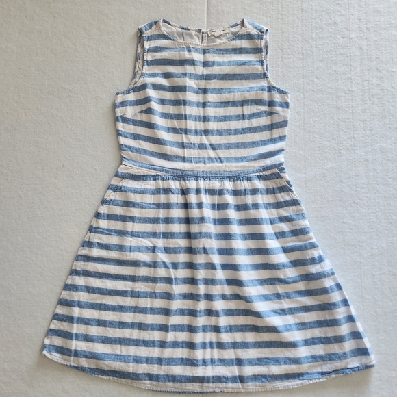 beachlunchlounge Dresses & Skirts - beachlunchlounge Blue and White Striped Casual Dress Size Small